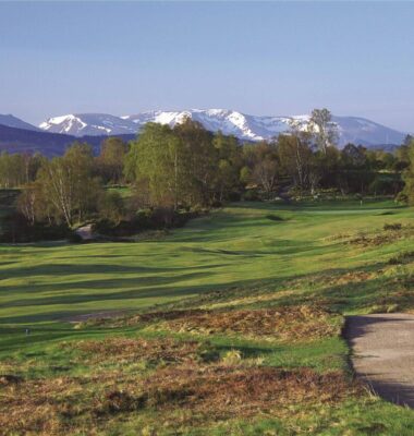 Scotland's Boat of Garten Golf Club-Tree lined fairway