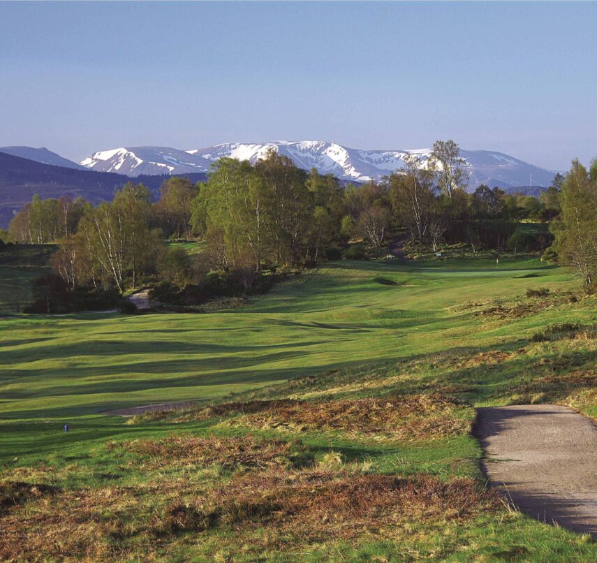 Scotland's Boat of Garten Golf Club-Tree lined fairway